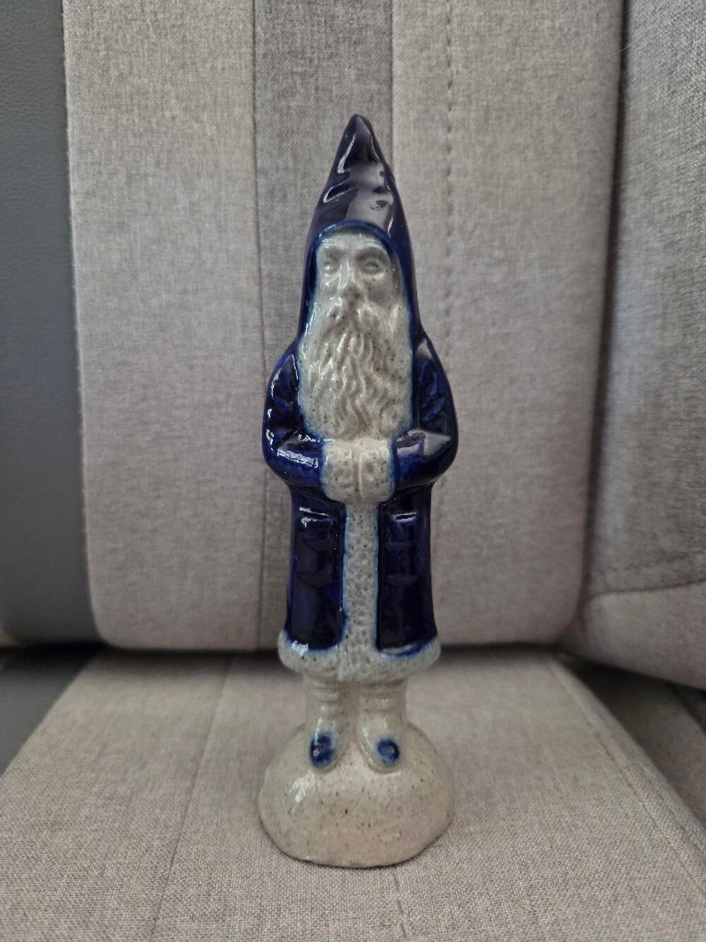 Salmon Falls Santa Claus Figurine 1995 Stoneware Salt Glaze 6” Christmas